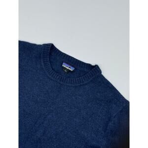 Patagonia Mens Merino Wool Navy Blue Sweater Large